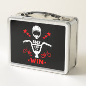 Bmx Bikers Freestyle Metall Brotdose (Rückseite)