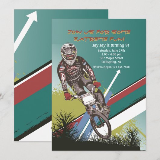 BMX Challenger Einladung (Vorne/Hinten)