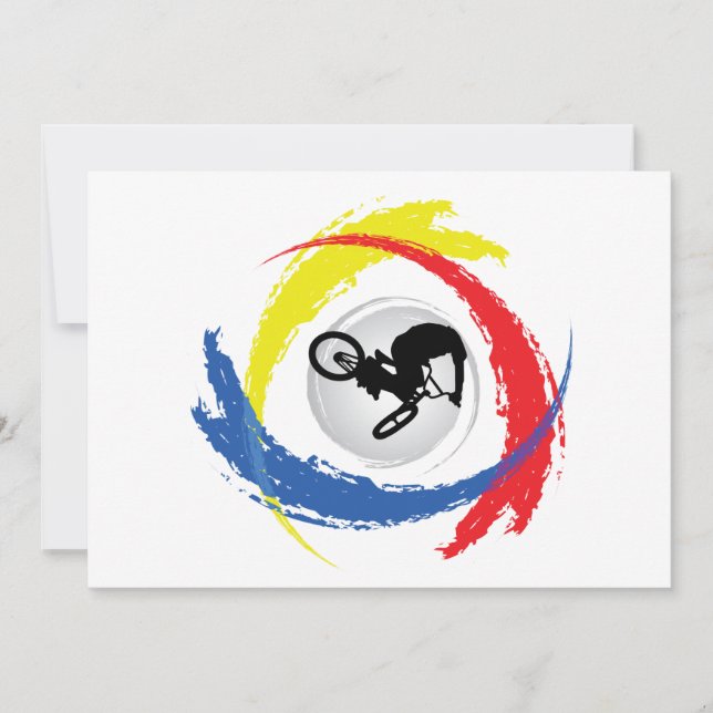 BMX Dreifarben-Emblem (Vorderseite)