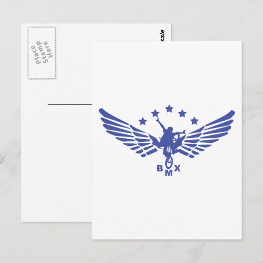 BMX erreichen Postkarte (Vorne/Hinten)