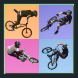 BMX Extreme Pop Art 2, Copyright Karen J Williams Poster<br><div class="desc">BMX Bikes</div>