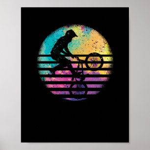 BMX-Fahrrad Fahrrad-Motocross-Fahrer Radfahren Poster