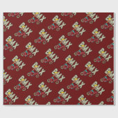 BMX Fahrrad Geschenkpapier (Flach)