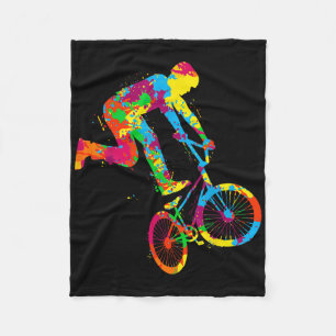 BMX-Fahrrad-Stunt-Fahrer Jungen Kinder  Fleecedecke