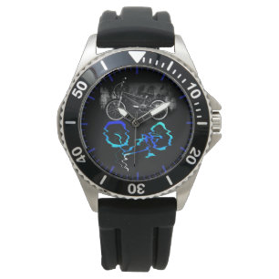 BMX-Fahrradsport Farbige Reflexion Herren Armbanduhr