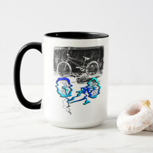 BMX-Fahrradsport Farbige Reflexion Tasse