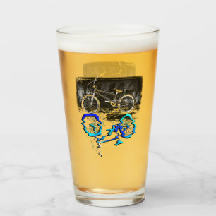 BMX-Fahrradsport Farbreflexion Glas