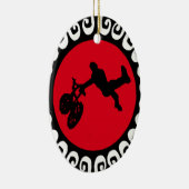 BMX FEUER REDDDDDD KERAMIKORNAMENT (Rechts)