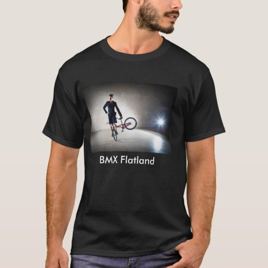 BMX Flachland-T - Shirt mit kundengerechtem Text (Vorderseite)