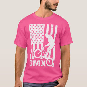 BMX Flag USA Amerikanisches Flaggenfahrrad Fan Bik T-Shirt