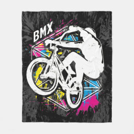 Bmx Flatland - Coole Bmx Fleece Blanket Grunge