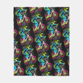 Bmx Fleece Blanket - Bmx Bike Graffiti (Vorderseite)
