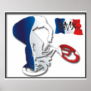 BMX französische Art 3, Copyright Karen J Williams Poster