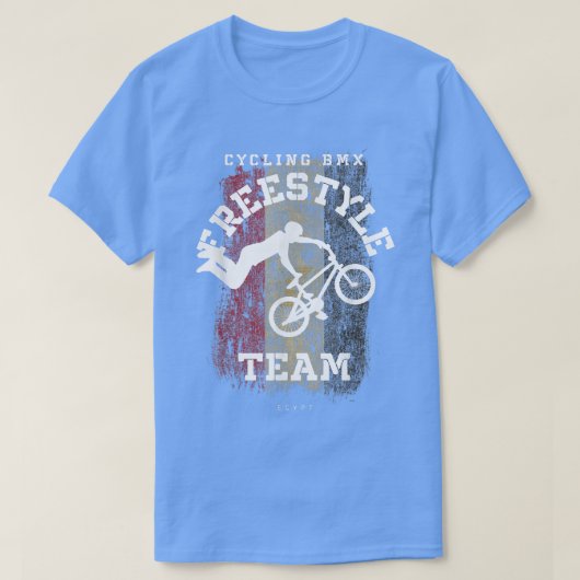 BMX Freestyle Bike Ägypten Flaggen Radfahren BMX T-Shirt (Design vorne)