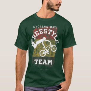 BMX Freestyle Bike Belgien Flag Radfahren BMX T-Shirt