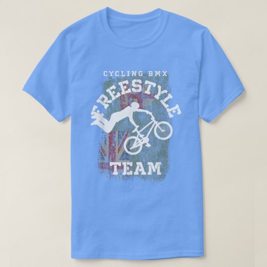 BMX Freestyle Bike Fiji Flag Radfahren BMX T-Shirt (Design vorne)