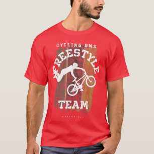 BMX Freestyle Bike Mosambik Flag Radfahren T-Shirt