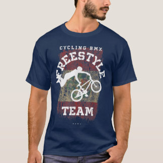 BMX Freestyle Bike Peru Flag Radfahren BMX T-Shirt