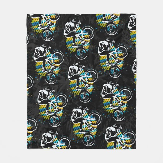 Bmx Freestyle - Comfy Bmx Fleece Blanket (Vorderseite)