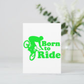 BMX Geboren zu fahren Postkarte (Stehend Vorderseite)