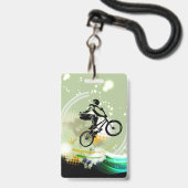 BMX Geburtstags-Einladung VIP-Durchlauf Ausweis (Rückseite mit Lanyard)