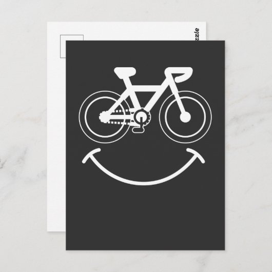BMX Gesichtsgeschenk - Radfahrer Spaß Postkarte (Vorne/Hinten)