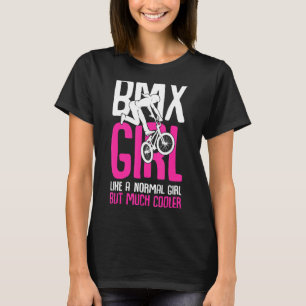 BMX Girl Rider Bike Fahrrad Racing Kinder Mädchen T-Shirt