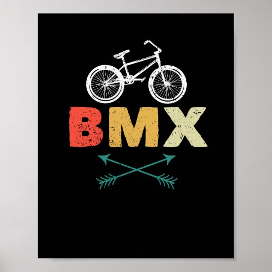 BMX Halfpipe Bicycle Motocross Biker Bike Poster (Vorne)