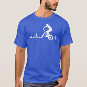 BMX Heartbeat Radfahrer Radfahrer T-Shirt