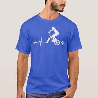 BMX Heartbeat Radfahrer Radfahrer T-Shirt