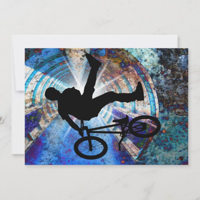 BMX im Grunge-Tunnel (Vorderseite)