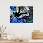 BMX in a Grunge Tunnel Poster (Küche)