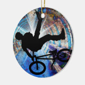 BMX in einem Schmutz-Tunnel Keramik Ornament (Links)