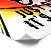 BMX in Linien und Kreisen Alles gut Poster (Ecke)