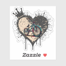 BMX ist meine Liebe, die Vinyl-Aufkleber nach Maß  Aufkleber