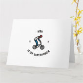 BMX ist meine Supermacht Karte (Gelbe Blume)