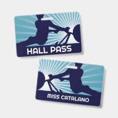 BMX Jump Teacher Hall Pass Ausweis (Vorder- & Rückseite)
