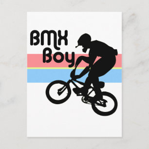 BMX-Junge / BMX-Mädchen Postkarte