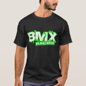 BMX LAUFENDES GRÜNES WEISS T-Shirt (Vorderseite)