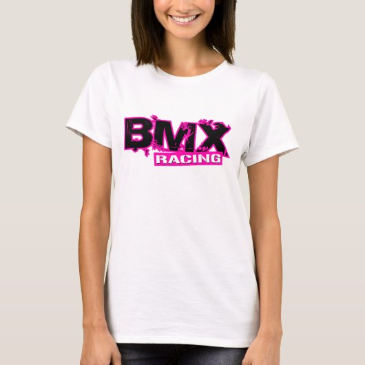 BMX LAUFENDES ROSA T-Shirt (Vorderseite)
