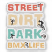 BMX LEBEN AUFKLEBER (Vorderseite)