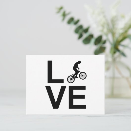 Bmx-Liebe Postkarte (Stehend Vorderseite)
