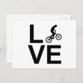 Bmx-Liebe Postkarte (Vorne/Hinten)