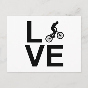 Bmx-Liebe Postkarte