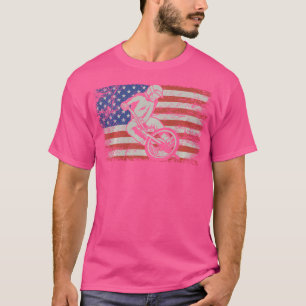Bmx liebt Bmx American Flag Bmx Riders T-Shirt