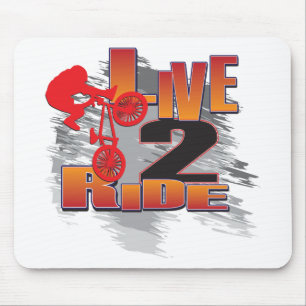BMX Live to Ride Ride zum Leben Mousepad