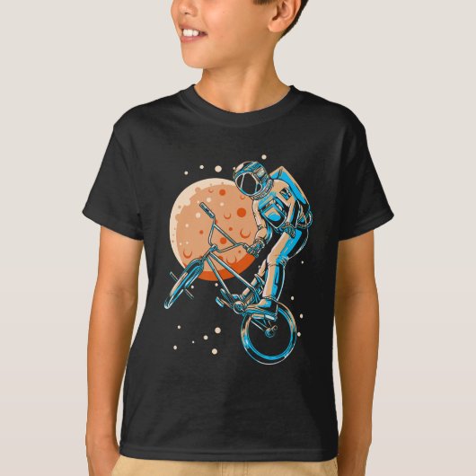BMX Moon Space Biker T-Shirt (Vorderseite)