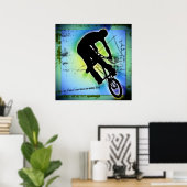 BMX Mountainbike Poster (Heimbüro)