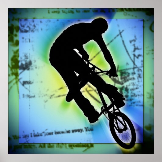 BMX Mountainbike Poster (Vorne)