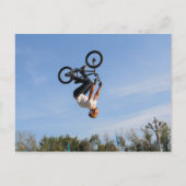 BMX nach unten Gedreht Postkarte (Vorderseite)